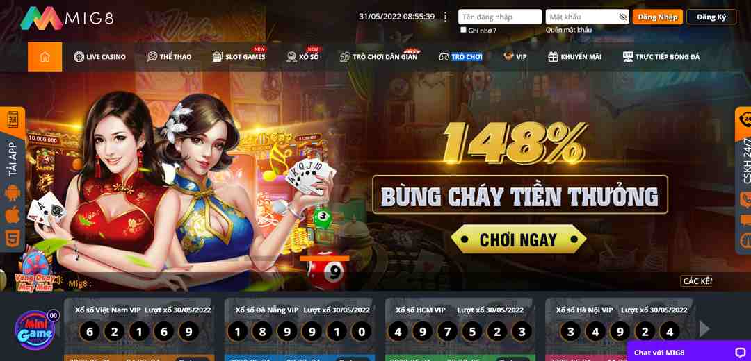 Đánh giá giao diện trang web Bk8 - Bk8